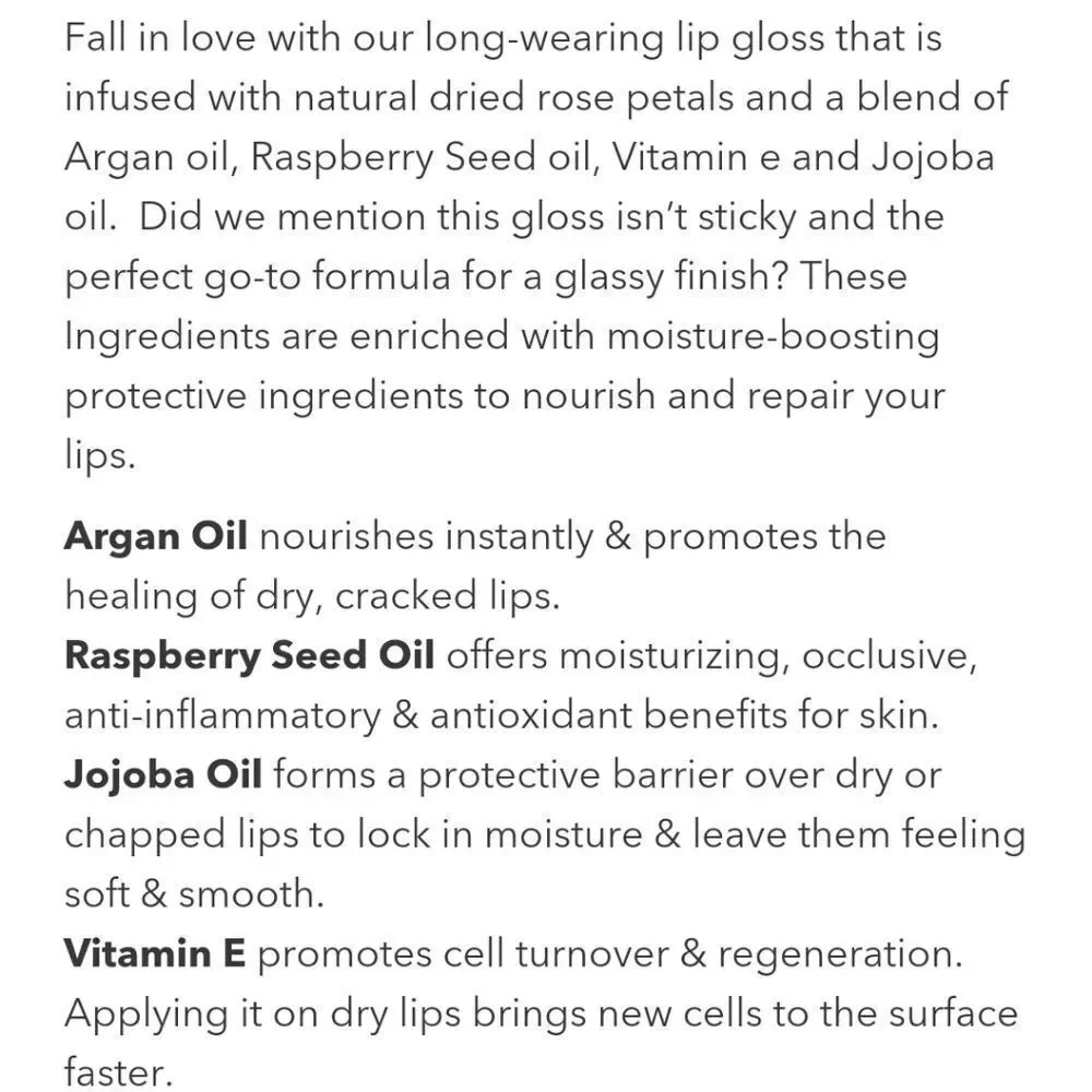 Girlaktic Rose Petal Plumping Gloss